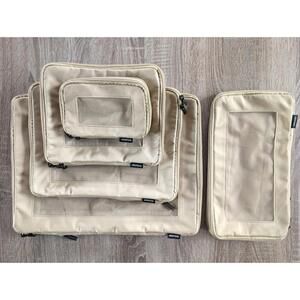 MONOS Compressible Packing Cubes Beige Set Of 5